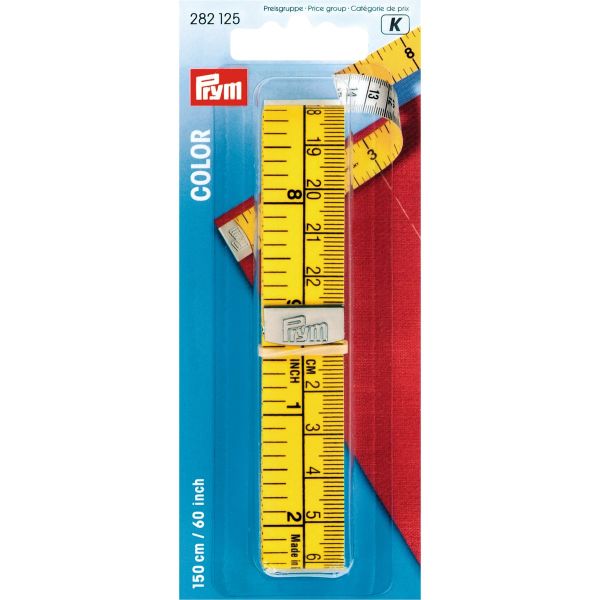 Maßband von Prym 150cm lang mit cm und inch Einteilung