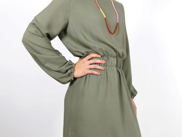 Schnittmuster FRAU SANJA • lockeres Kleid mit Gummizug für Damen • Gr. XS-XXL