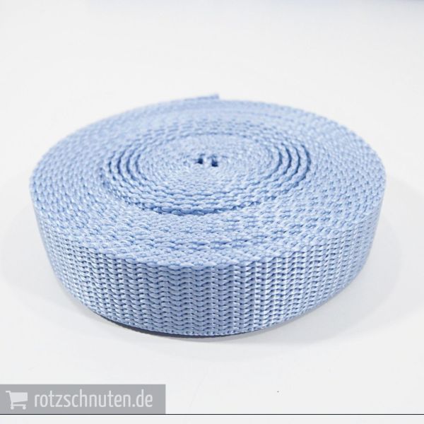 5m PP Gurtband 2cm breit blaugrau – Taschengurt Polypropylen