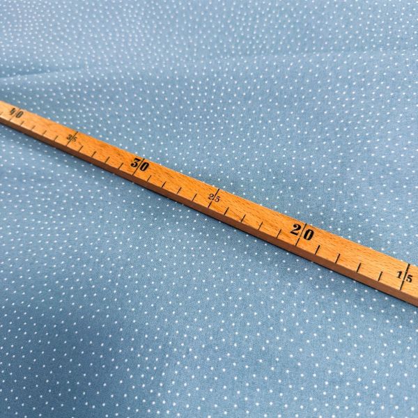Baumwolle kleine Punkte helles blau - Serie Fehmarn von Westfalenstoffe