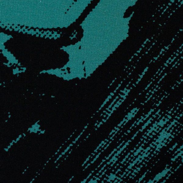 French Terry abstrakt petrol schwarz - Salty Soul Eddie the Crab Kombi by Thorsten Berger