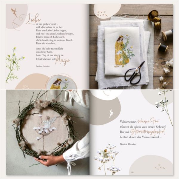 Liebevolle Stickereien nach Motiven von Daniela Drescher mit Online Videos