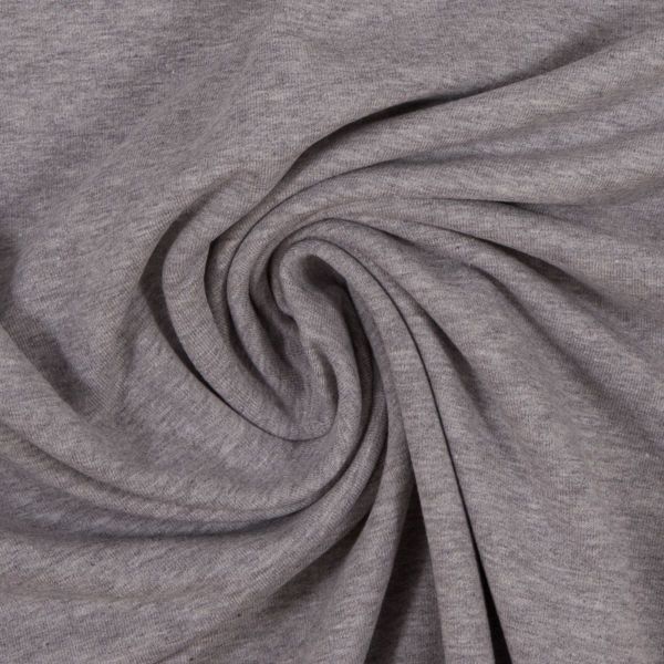 Soft Sweat uni hellgrau meliert - HEIKE Melange von Swafing