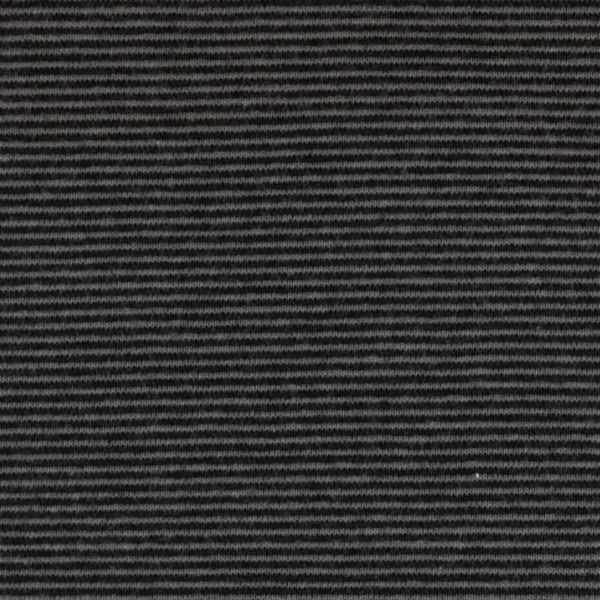 Bündchen Stella mit feinen Streifen schwarz dunkelgrau – Rib Stripes by Swafing