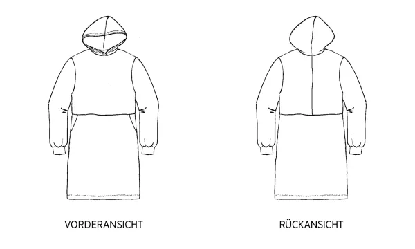 Schnittmuster FRAU SADIE • Sweatkleid von Studio Schnittreif • Gr. XS-XXL