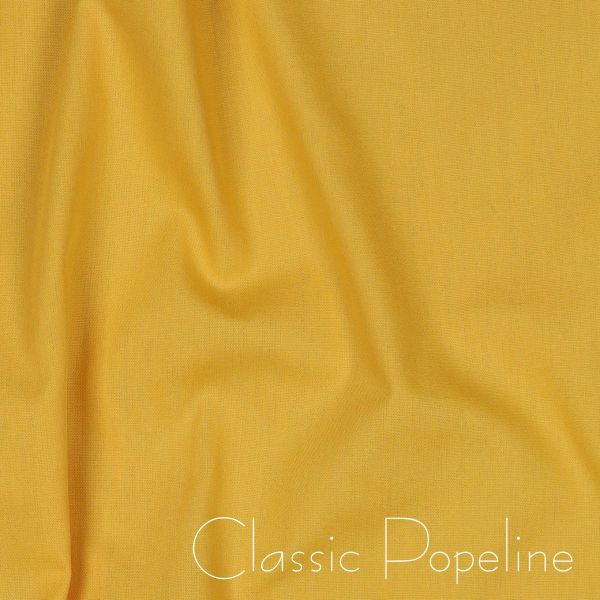 Baumwollstoff uni gelb - Baumwolle Popeline – Cotton Poplin yellow