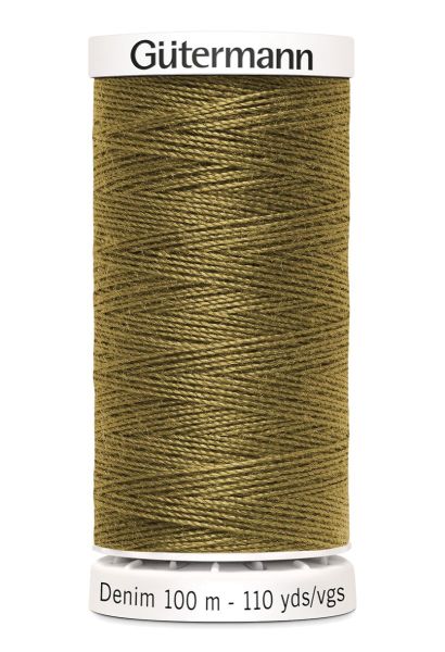 Jeans Nähgarn khaki Fb. 8955 - 100m Denim Garn von Gütermann No.50 - Jeansfaden