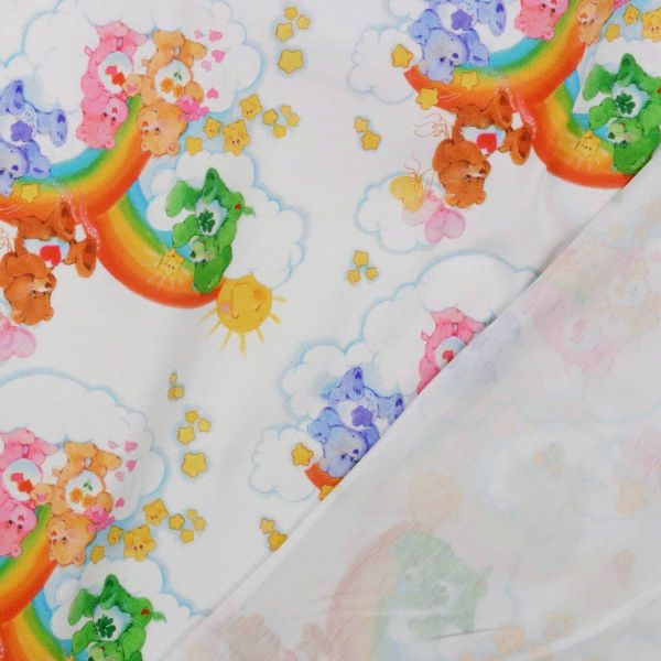 Jersey Glücksbärchis Regenbogen Wolken Sonnenschein - Care Bears