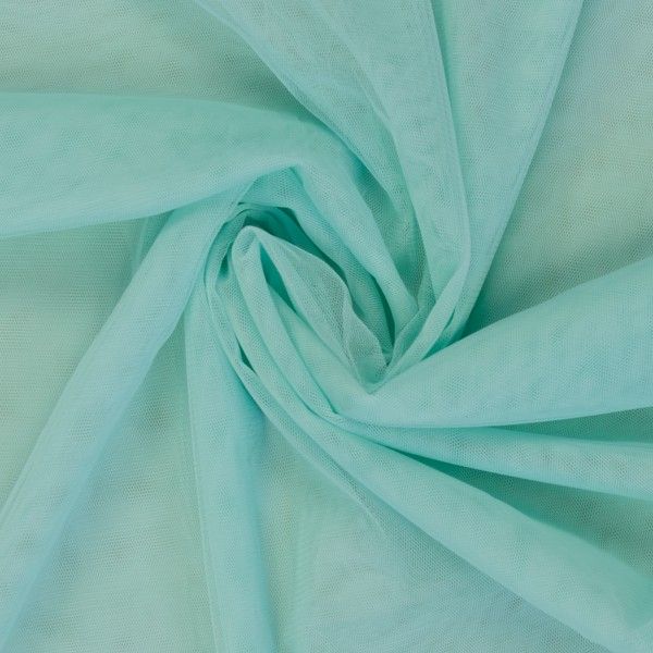 Softtüll in hell mint - weicher feiner Tüll für Ballerina Petticoat Schultüte Brautmode & Deko