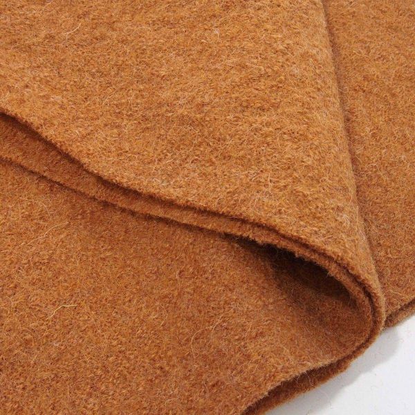 Klassischer Walkloden aus 100% Wolle terracotta – Wollwalk Naomi melange von Swafing