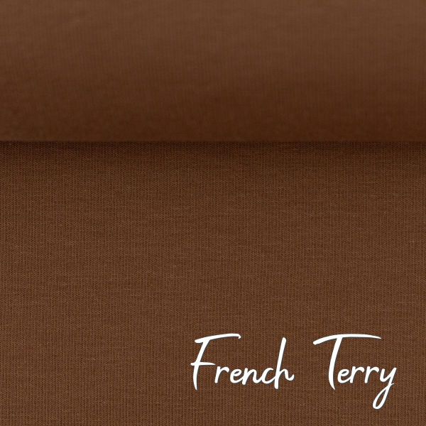 Sweat uni hellbraun - French Terry MAIKE von Swafing