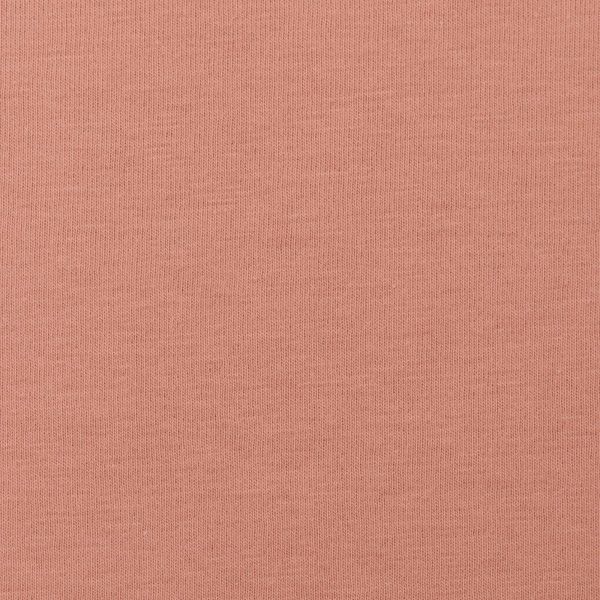 Sweat uni altrosa coral – French Terry MAIKE von Swafing