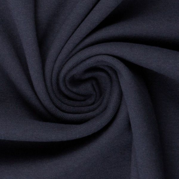 Bündchen glatt im Schlauch dunkelblau - HEIKE von Swafing