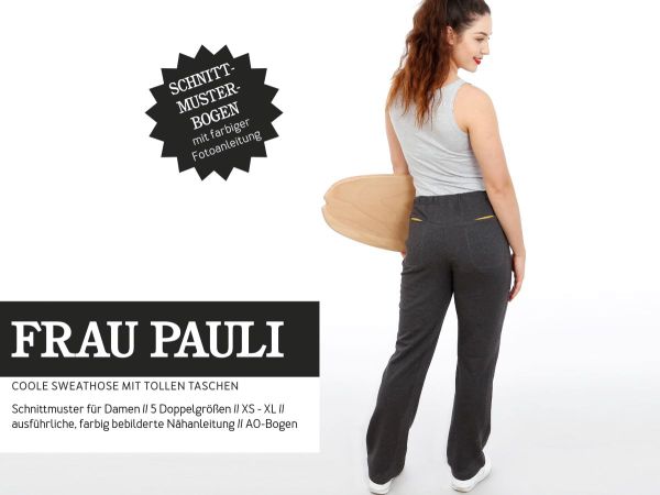 Schnittmuster FRAU PAULI • coole Sweathose von Studio Schnittreif • Gr. XS-XL