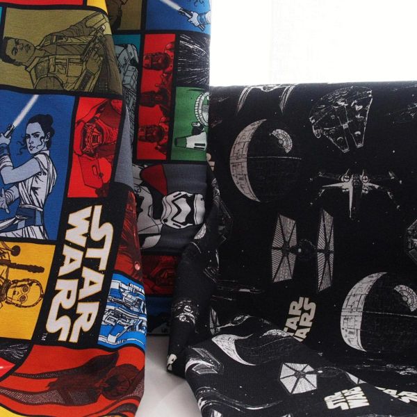 Jersey Star Wars Darth Vader BB-8 C3PO Chewbacca Rey Tie Fighter X-Wing Comic bunt