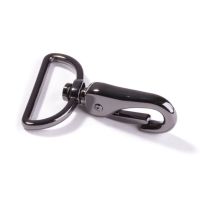 Metall Karabiner 40mm gun metal schwarz – für Taschen & Gurtbänder 4cm – drehbares Gelenk Metall Karabiner 40mm gun metal schwarz – für Taschen & Gurtbänder 4cm – drehbares Gelenk