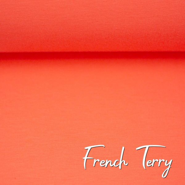 Sweat uni koralle - French Terry MAIKE von Swafing Kollektion FS25