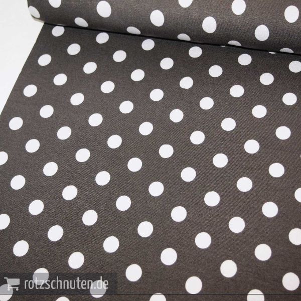 Viscose Jersey ANCONA Dots beige – Tupfen dunkles beige