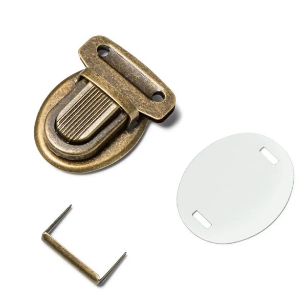 Prym Retro Steckschloss altmessing 26mm für Taschen und Rucksäcke
