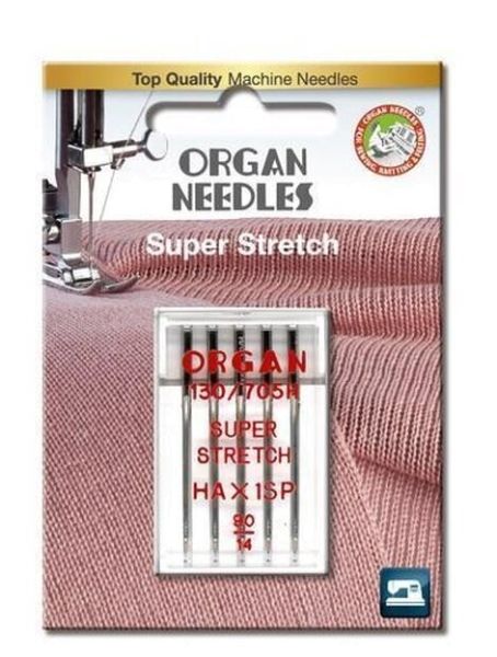 ORGAN Nähmaschinen Nadeln – Super Stretch 90/14 für Jersey und Strickstoffe