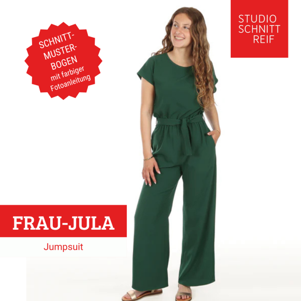 Schnittmuster FRAU JULA • Jumpsuit von Studio Schnittreif • Gr. XS-XXL