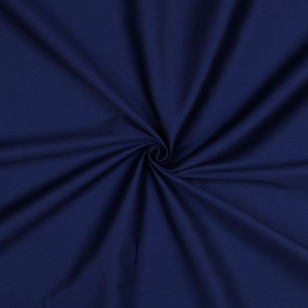 Baumwollsatin royalblau / königsblau – glänzende Webware aus 100% Baumwolle