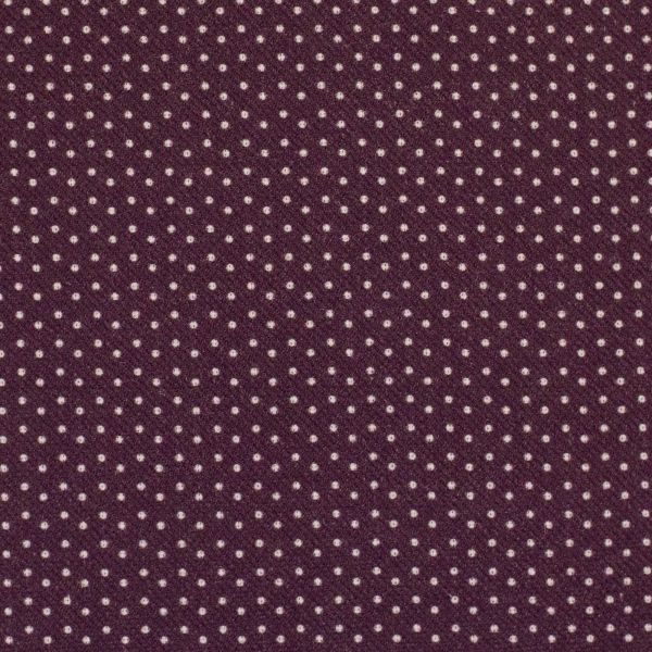 Baumwollstoff Else aubergine mit kleinen Punkten – Swafing Webware