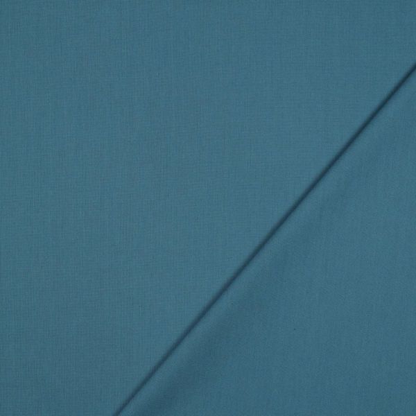 Baumwollstoff uni blau - Baumwolle Popeline – Cotton Poplin blue