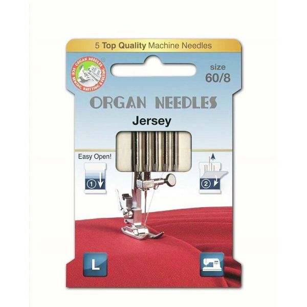 ORGAN ECO Nähmaschinen Nadeln – Jersey 60/8 – für Jersey und Strick