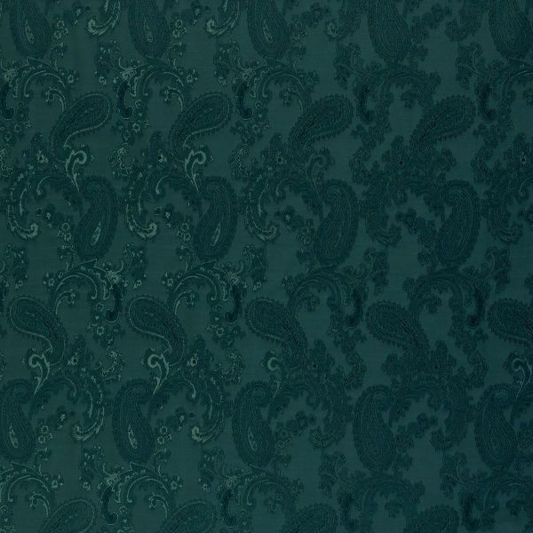 Filati Futterstoff smaragdgrün mit Paisley – Swafing Jacquard-Taft
