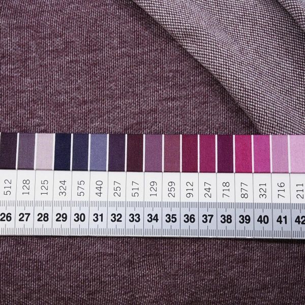 Bio Sweat beere melierter French Terry - Mind the Maker Brushed Pique grape