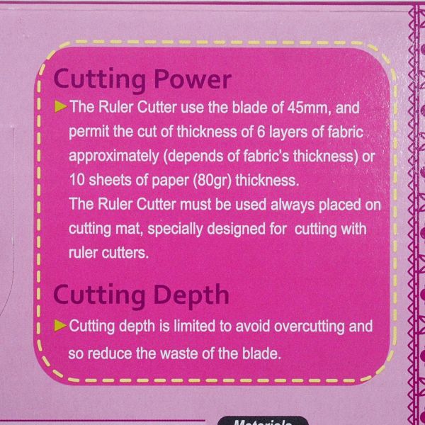 Rollschneider mit Lineal 62 x 12cm – Patchworklineal Sew Mate #DW-19019