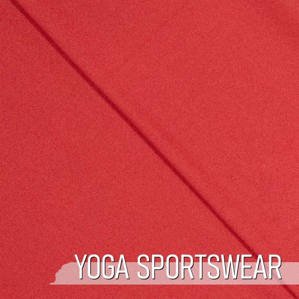 YOGA STRETCH uni rot - Funktionsjersey für Sportbekleidung