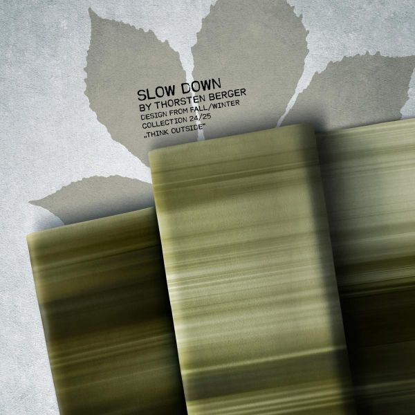 Sweat Farbverlauf grün - Slow Down Kombi by Thorsten Berger – 90cm Panel French Terry