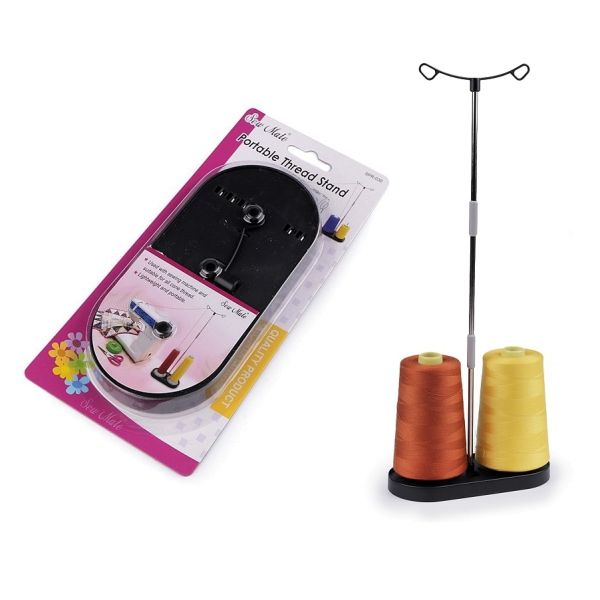 Nähgarnständer für 2 Garnrollen Nähmaschine - Zwillingsnaht nähen mit Ovi Konen