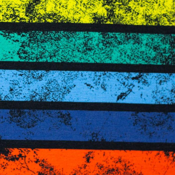 Jersey Regenbogen Streifen - Happy Summer Rainbow by Lycklig Design
