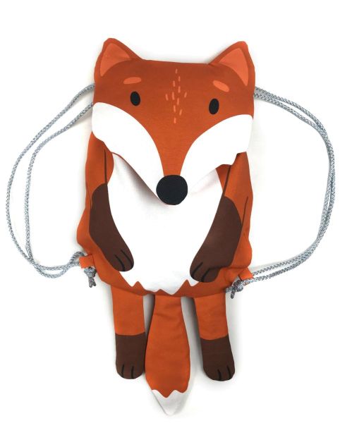 DIY Nähset Turnbeutel Fuchs von Käselotti - Tierbeutel Panel 75x150cm