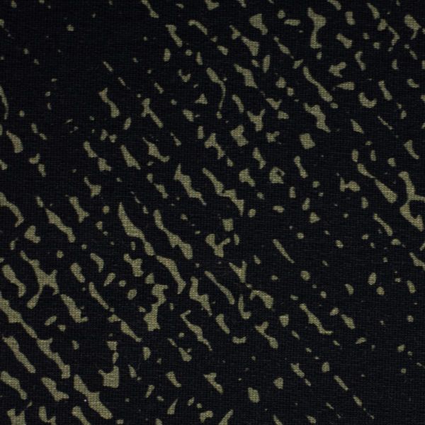 Sweat mit Struktur Druck Scratch dunkelgrün - Any Questions Kombi French Terry by Thorsten Berger