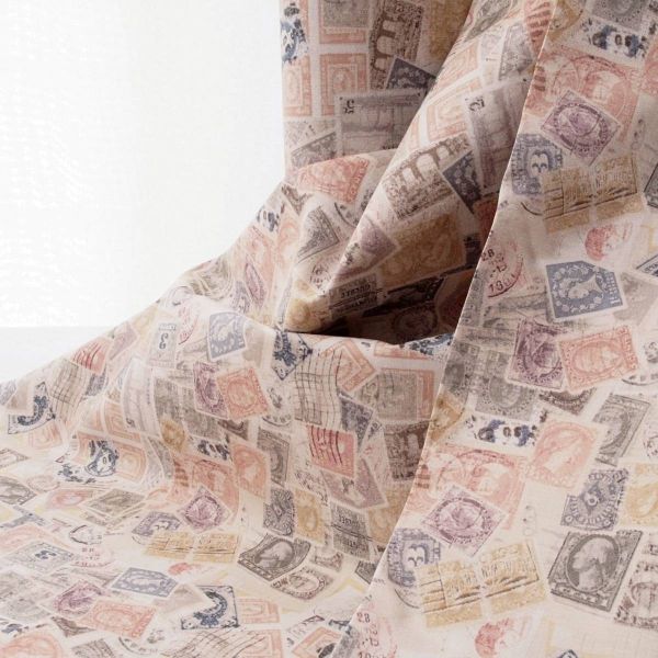 Baumwolle Vintage Briefmarken Poststempel - Low Key Postage Stamps