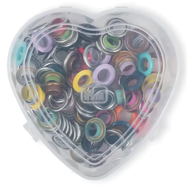 66 bunte Ösen mit Scheiben 8mm - für das Prym Vario Creative Tool