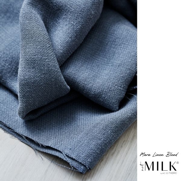Leinen mit TENCEL™ Lyocell in hellblau - meetMILK® Mara Linen Blend dusty blue