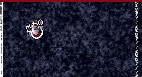 Ho HO HO Santa Snow blau - XMAS VIBES by Thorsten Berger – 85cm Panel French Terry