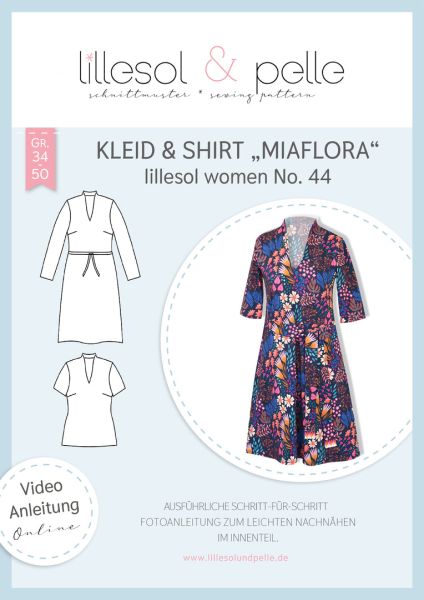 Schnittmuster Miaflora - Kleid und Shirt Lillesol women No.44 Gr. 34-50