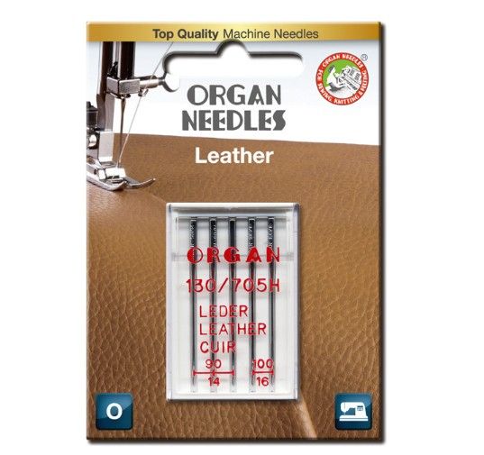 ORGAN Nähmaschinen Nadeln – Leather Mix 90/14 – 100/16 – für Leder