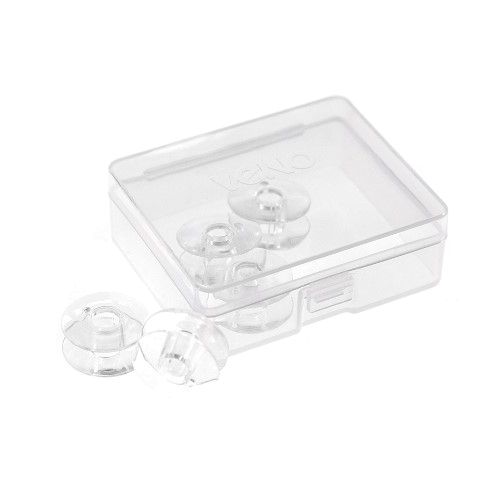 5 Unterfaden Spulen aus Kunststoff für Nähmaschinen mit Horizontalgreifer 20,5mm