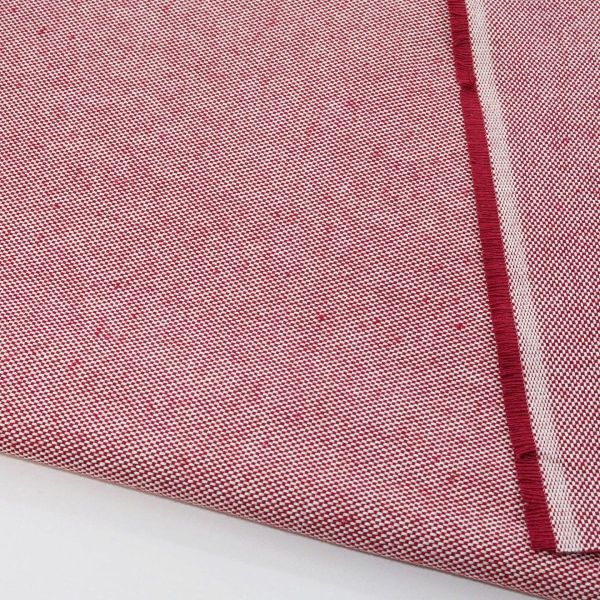 Dekostoff bordeaux rot DOBBY Premium Panama – Baumwollmix für Vorhänge Kissen Taschen & Co.
