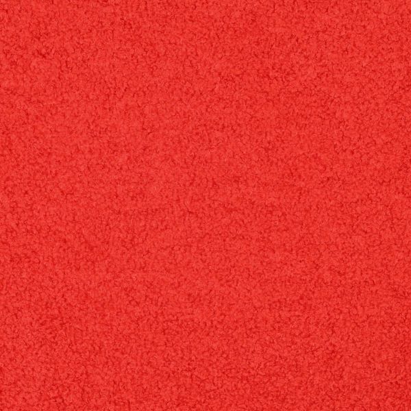 Teddy Bouclé Doubleface Fleece – leuchtendes Rot – flauschiger Stoff für Jacken & Winteraccessoires