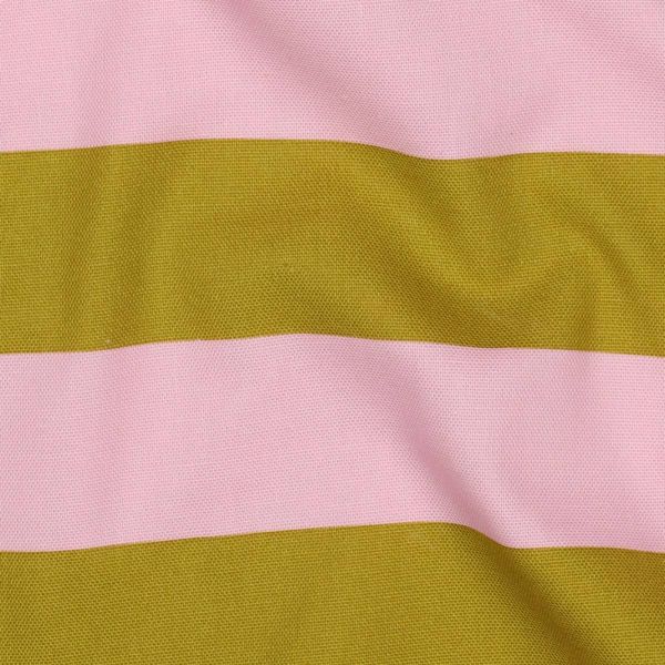 Baumwolle Canvas breite Streifen rosa ocker – Dekostoff für Taschen & Kissen Blockstreifen