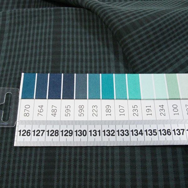 Tencel Karo Two-Tone Plaid Check Twill dunkelgrün – meetMILK Lyocell deep green