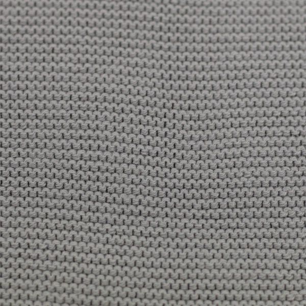 Weicher dicker Strickstoff hellgrau – Baumwollstrick Ella von Swafing